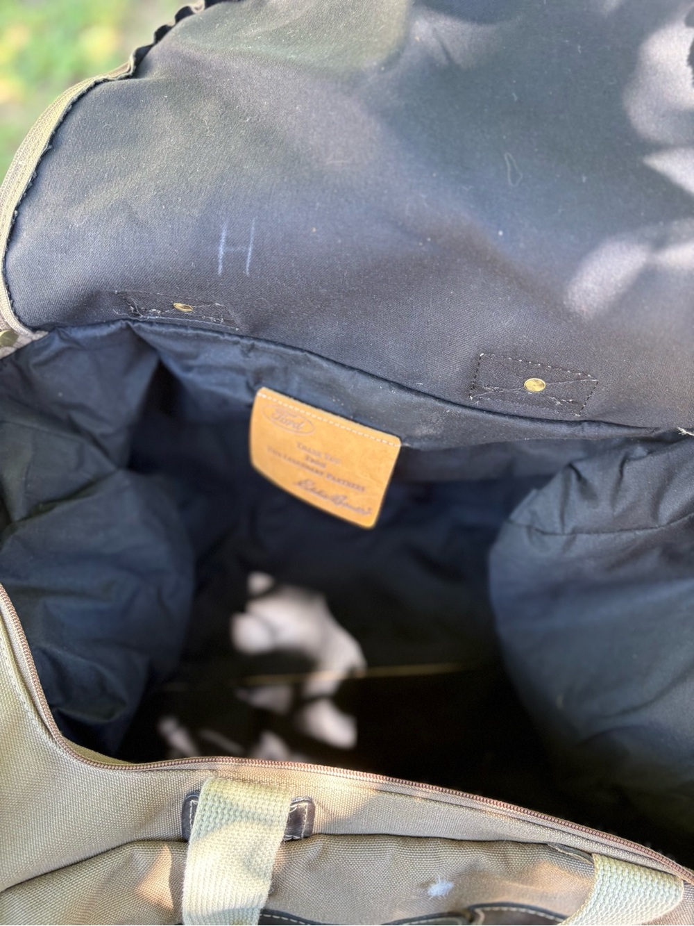 Eddie Bauer X Ford Mulholland Brothers Duffle Bag Travel Canvas Overnight Work - Picture 12 of 12